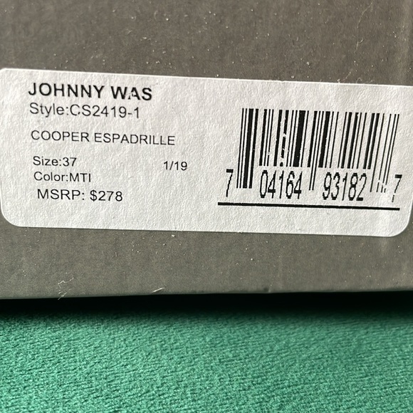 NWT Johnny was cooper Espadrilles - Picture 4 of 6